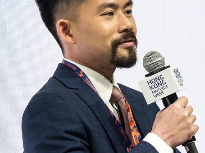 A community member speaking at Hong Kong FinTech Week